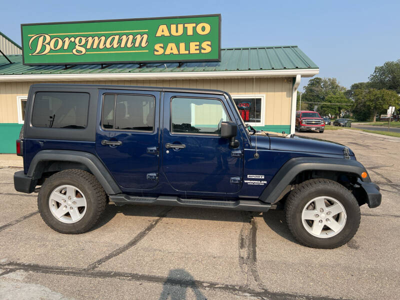 2013 Jeep Wrangler Unlimited for sale at Borgmann Auto Sales in Norfolk NE