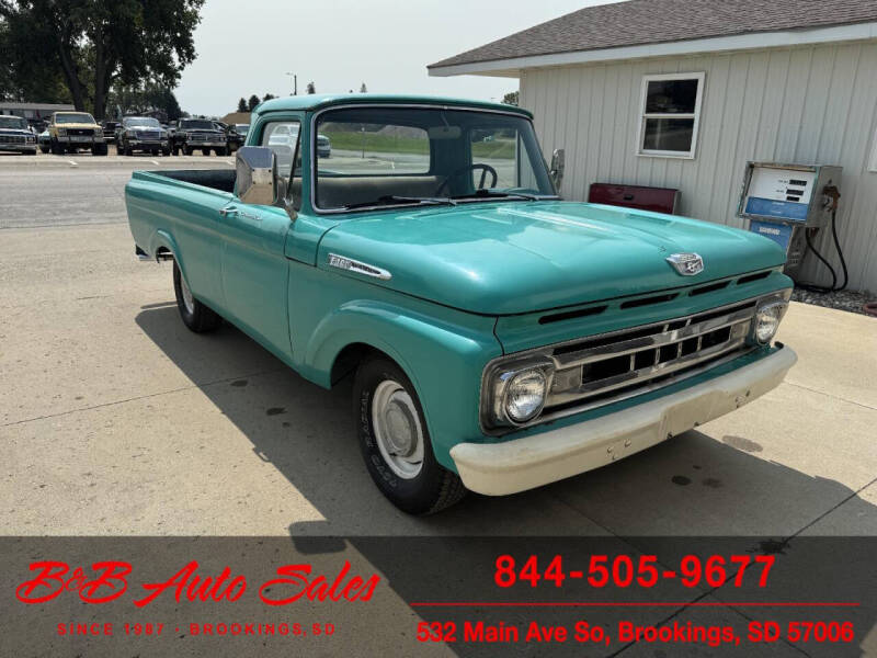 1961 Ford F-100 for sale at B & B Auto Sales in Brookings SD