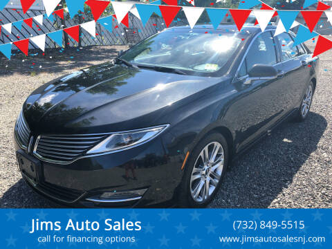 2013 Lincoln MKZ for sale at Jims Auto Sales in Lakehurst NJ