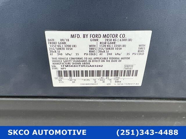 2019 Ford Explorer Platinum