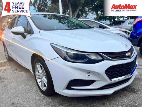 2016 Chevrolet Cruze for sale at Auto Max in Hollywood FL