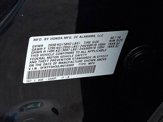 2018 Honda Pilot EX-L