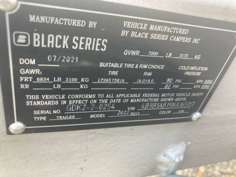 2022 Black Series HQ15