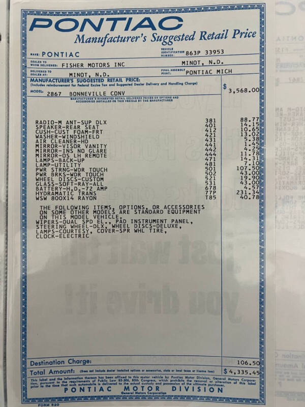 1963 Pontiac Bonneville