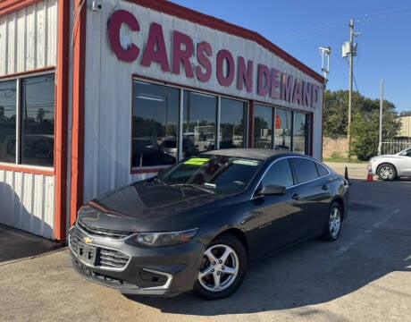 2017 Chevrolet Malibu for sale at Cars On Demand 2 in Pasadena TX