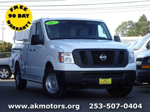 2017 Nissan NV Cargo for sale at AK Motors in Tacoma WA