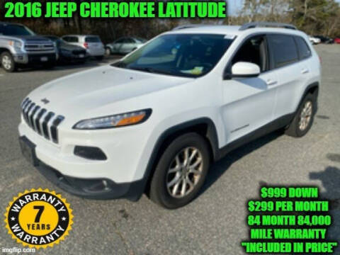 2016 Jeep Cherokee for sale at D&D Auto Sales, LLC in Rowley MA