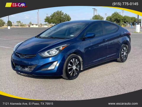 2016 Hyundai Elantra for sale at Escar Auto - 9809 Montana Ave Lot in El Paso TX