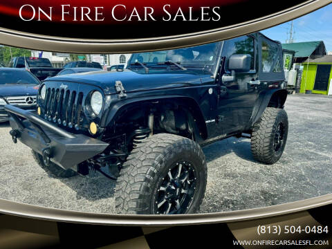 2010 Jeep Wrangler for sale at On Fire Car Sales in Tampa FL