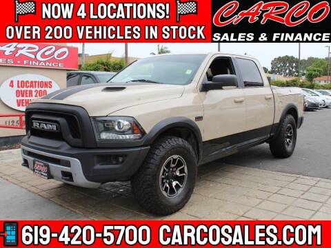 2017 RAM Ram Pickup 1500 for sale at CARCO SALES & FINANCE #3 in Chula Vista CA