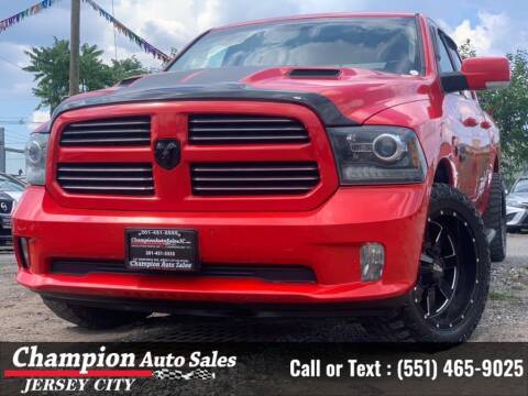 2016 RAM Ram Pickup 1500 for sale at CHAMPION AUTO SALES OF JERSEY CITY in Jersey City NJ