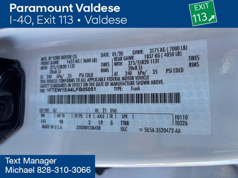 2020 Ford F-150 Platinum