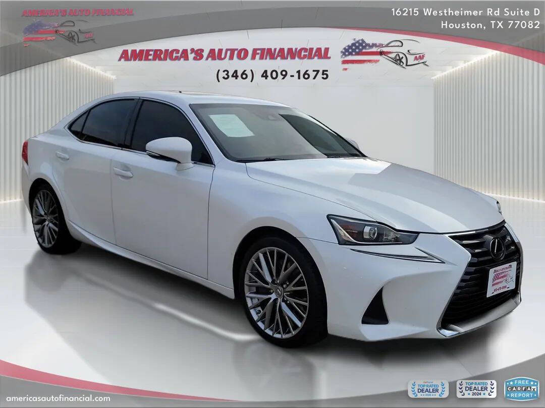 White 2017 Lexus IS 200t Base 4dr Sedan 1