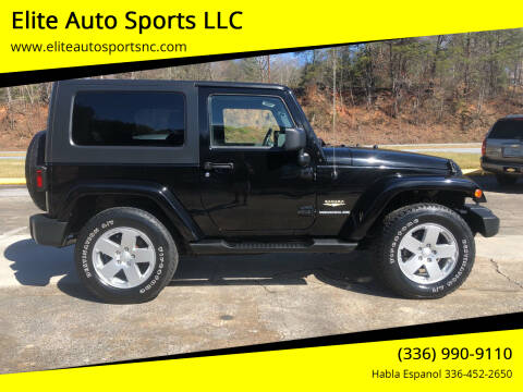 2008 Jeep Wrangler for sale at Elite Auto Sports LLC in Wilkesboro NC