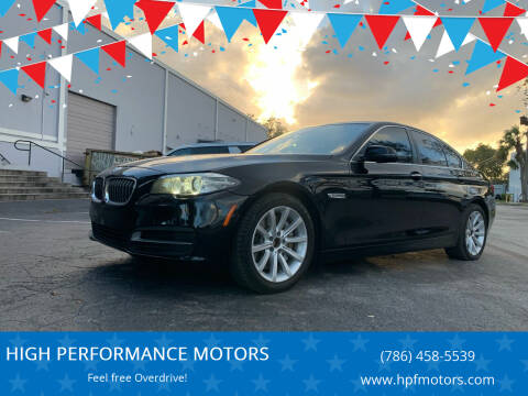 2014 BMW 5 Series for sale at HIGH PERFORMANCE MOTORS in Hollywood FL