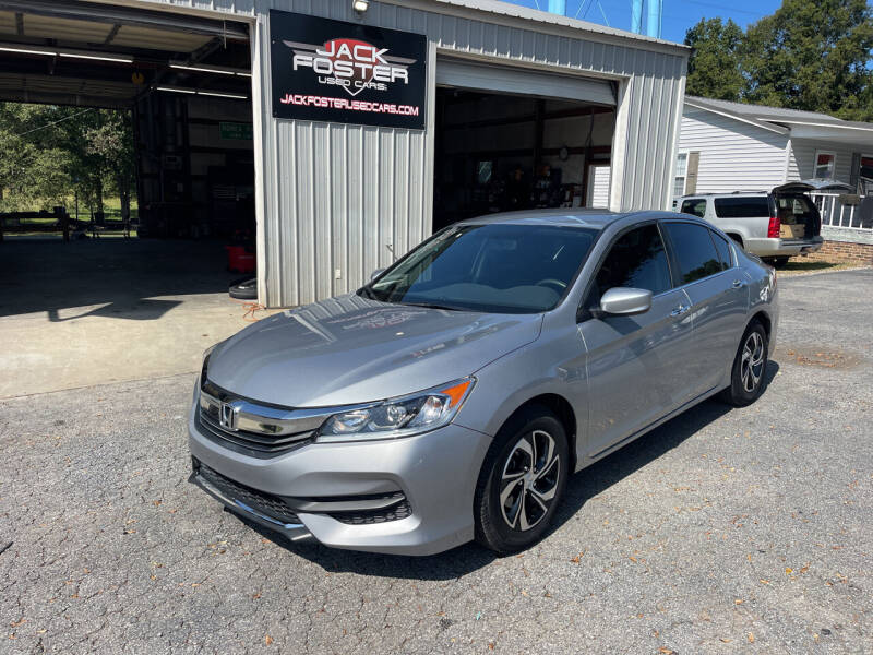 2017 Honda Accord for sale at Jack Foster Used Cars LLC in Honea Path SC