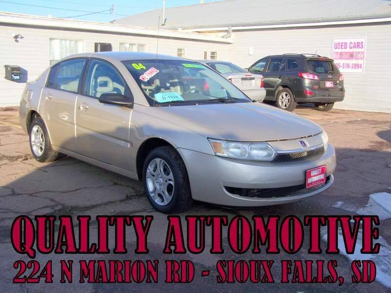 2004 Saturn Ion for sale at Quality Automotive in Sioux Falls SD