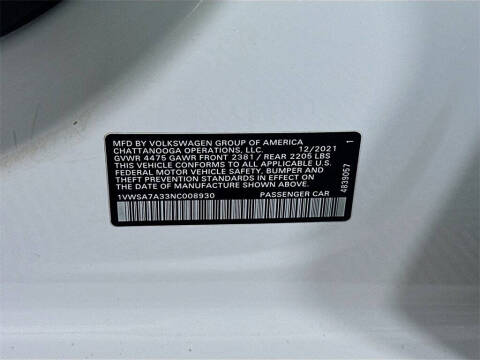 2022 Volkswagen Passat SE