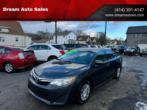 2012 Toyota Camry for sale at Dream Auto Sales in South Milwaukee WI