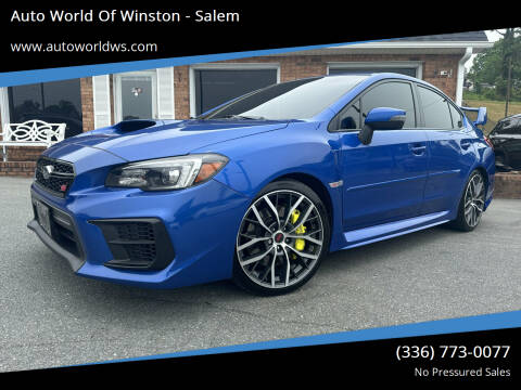 2020 Subaru WRX for sale at Auto World Of Winston - Salem in Winston Salem NC