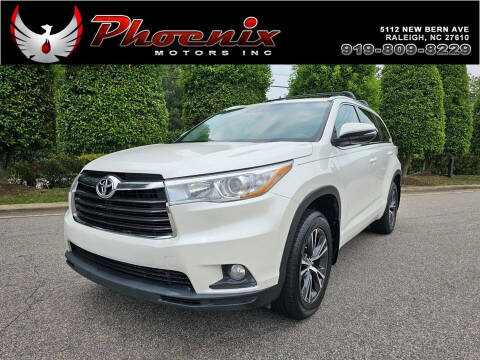 2016 Toyota Highlander for sale at Phoenix Motors Inc in Raleigh NC