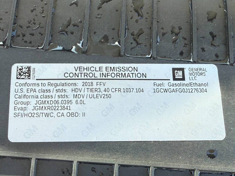2018 Chevrolet Express 2500