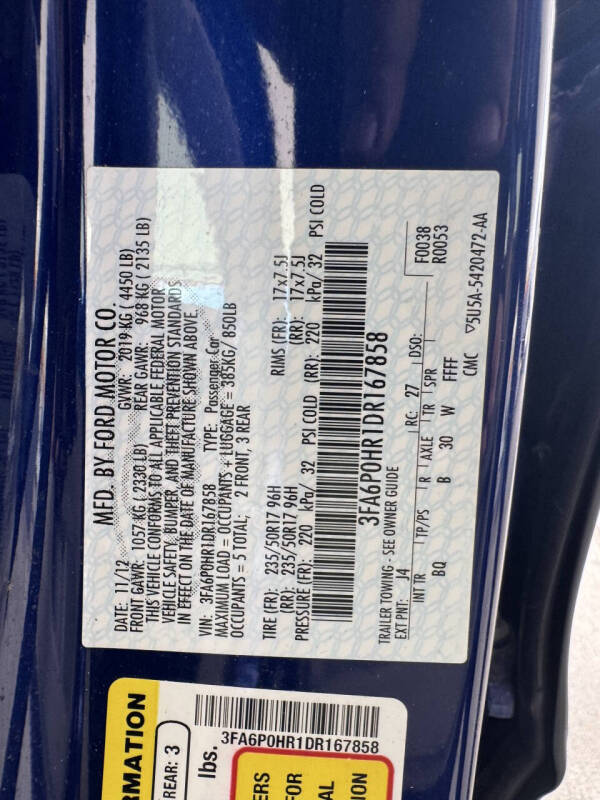 2013 Ford Fusion SE