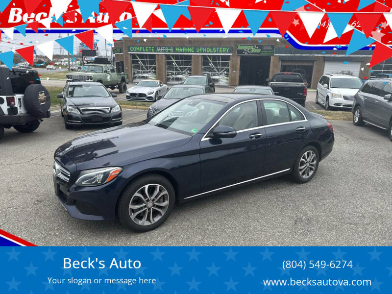 2016 Mercedes-Benz C-Class for sale at Beck's Auto in Chesterfield VA