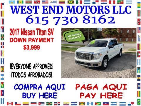 2017 Nissan Titan for sale at West End Motors LLC in Nashville TN