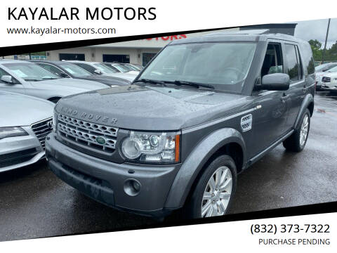 2013 Land Rover LR4 for sale at KAYALAR MOTORS in Houston TX