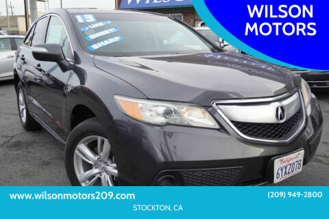 2013 Acura RDX for sale at WILSON MOTORS in Stockton CA