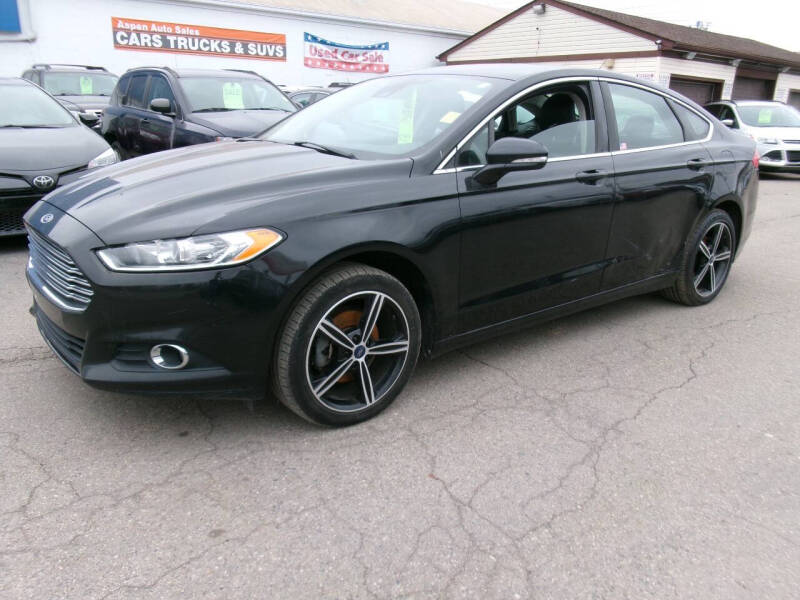 2014 Ford Fusion for sale at Aspen Auto Sales in Wayne MI