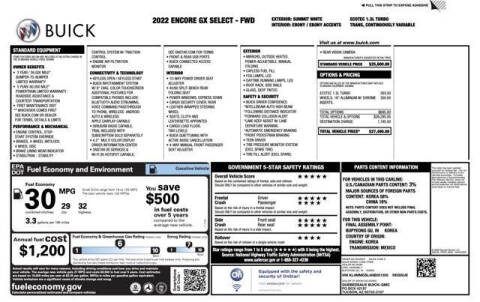 2022 Buick Encore GX Select