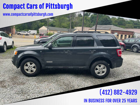 2008 Ford Escape for sale at Compact Cars of Pittsburgh in Pittsburgh PA