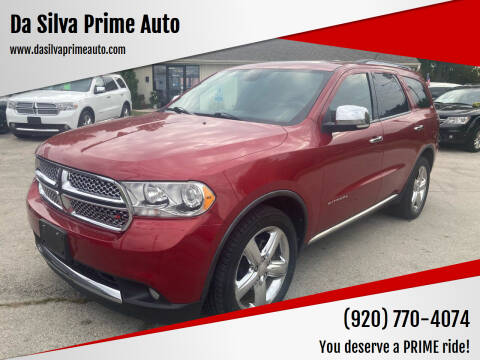 2011 Dodge Durango for sale at Da Silva Prime Auto in Green Bay WI