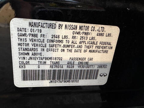 2019 Infiniti Q50 3.0T Luxe