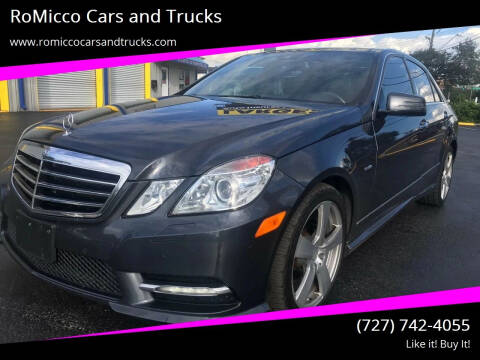 2012 Mercedes-Benz E-Class for sale at RoMicco Cars and Trucks in Tampa FL