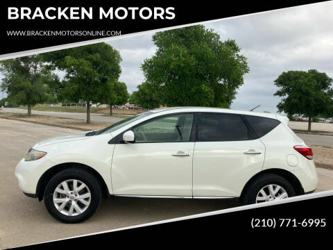 2011 Nissan Murano for sale at BRACKEN MOTORS in San Antonio TX