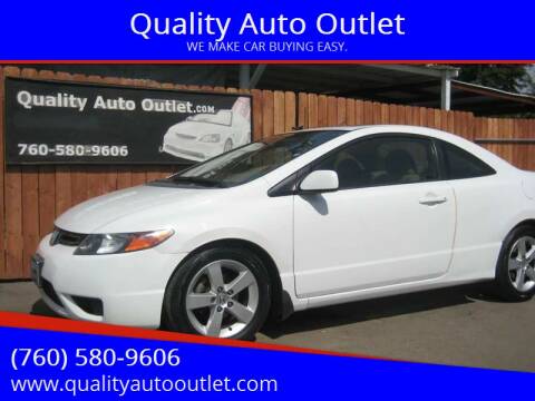 2007 Honda Civic for sale at Quality Auto Outlet in Vista CA