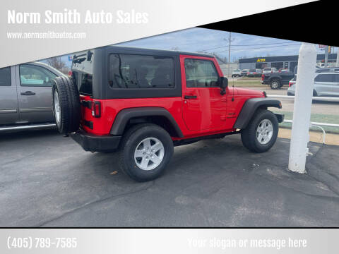 2017 Jeep Wrangler for sale at Norm Smith Auto Sales in Bethany OK