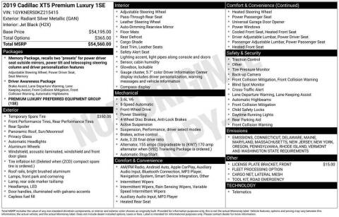 2019 Cadillac XT5 Premium Luxury