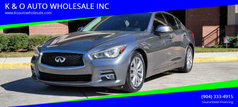 2017 Infiniti Q50 for sale at K & O AUTO WHOLESALE INC in Jacksonville FL