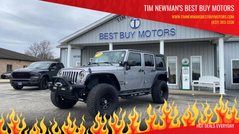 2016 Jeep Wrangler Unlimited for sale at Tim Newman's Best Buy Motors in Hillsboro OH