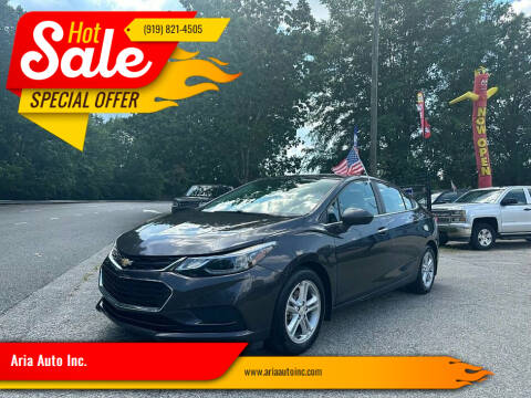 2016 Chevrolet Cruze for sale at Aria Auto Inc. - Drive 1 Auto Sales in Wake Forest NC