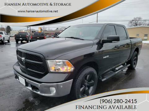 2016 RAM 1500 for sale at Hansen Automotive & Storage in Escanaba MI