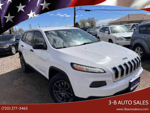 2015 Jeep Cherokee for sale at 3-B Auto Sales in Aurora CO
