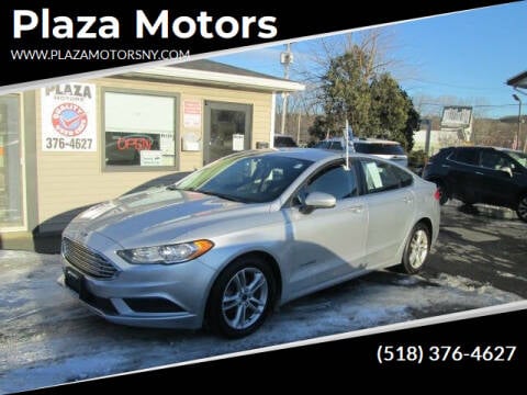 2018 Ford Fusion Hybrid for sale at Plaza Motors in Rensselaer NY