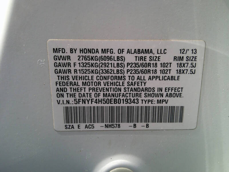 2014 Honda Pilot EX-L