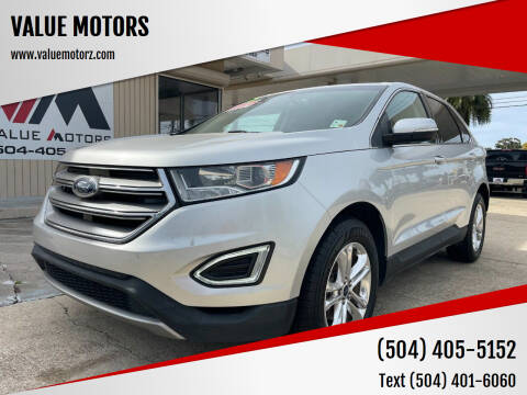 2016 Ford Edge for sale at VALUE MOTORS in Marrero LA