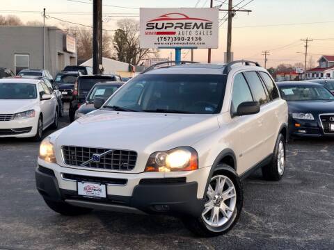 2006 Volvo XC90 for sale at Supreme Auto Sales in Chesapeake VA